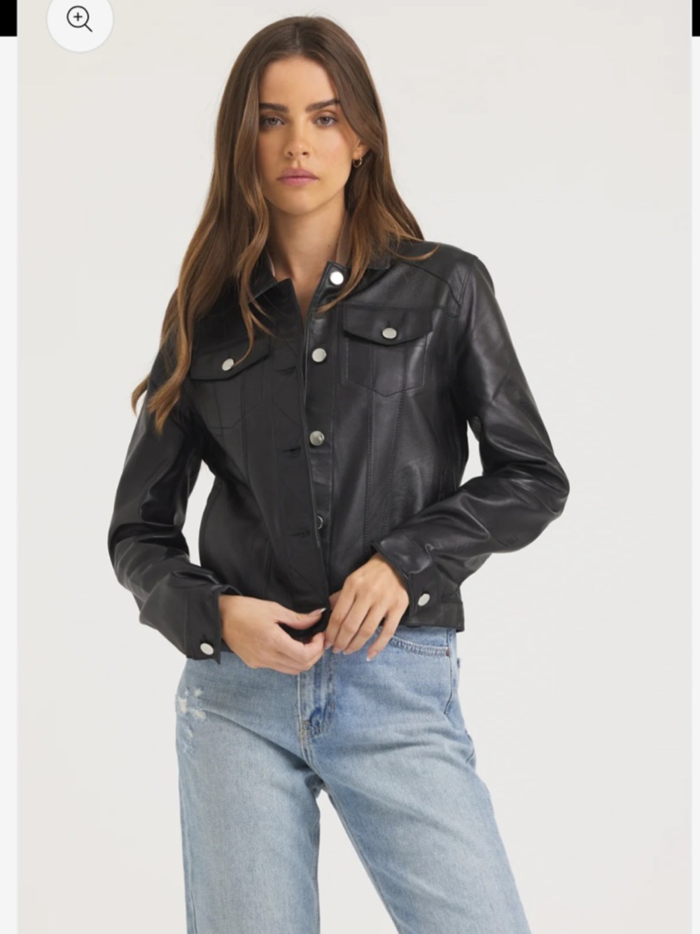 JAKETT NYC Alexa burnished leather jacket - Picture 2 of 16